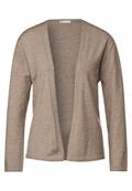 Kurze Strickjacke bleached sand melange