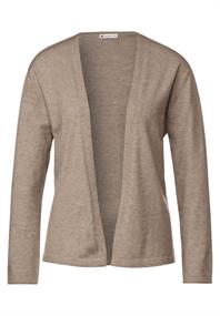 Kurze Strickjacke bleached sand melange