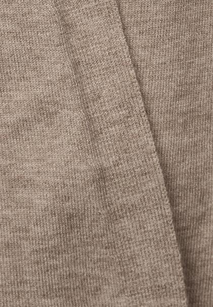 Kurze Strickjacke bleached sand melange