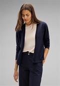Kurze Strickjacke deep blue