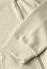 Kurze Sweatjacke almond white