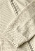 Kurze Sweatjacke almond white