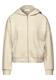 Kurze Sweatjacke almond white