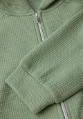 Kurze Sweatjacke slate green