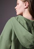 Kurze Sweatjacke slate green