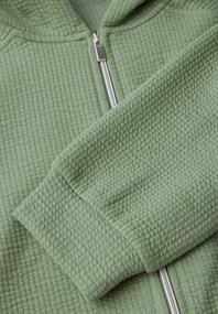 Kurze Sweatjacke slate green