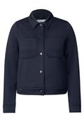 Kurze Sweatjacke universal blue