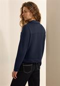 Kurze Sweatjacke universal blue
