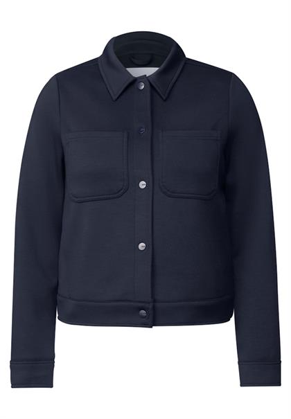 Kurze Sweatjacke universal blue