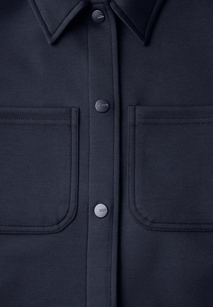 Kurze Sweatjacke universal blue
