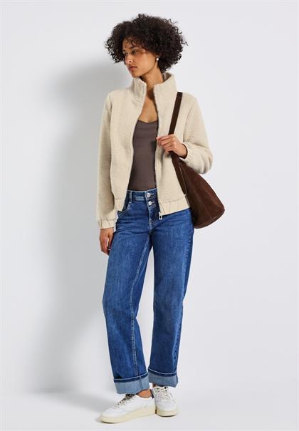 Kurze Teddyjacke savannah sand