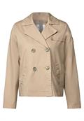 Kurze Trenchcoat light toffee