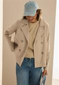 Kurze Trenchcoat light toffee