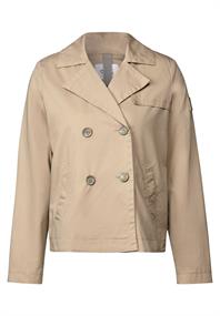 Kurze Trenchcoat light toffee