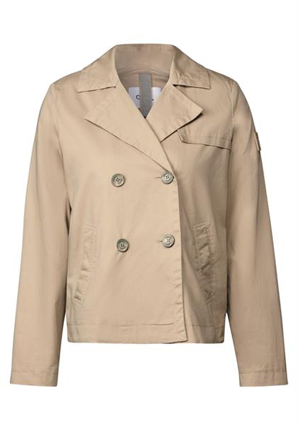 Kurze Trenchcoat light toffee