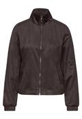 Kurze Velours Jacke deep roast brown
