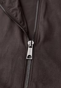 Kurze Velours Jacke deep roast brown