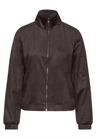 Kurze Velours Jacke deep roast brown