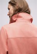Kurze Veloursjacke light apricot