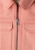 Kurze Veloursjacke light apricot