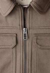 Kurze Veloursjacke light terra mocha