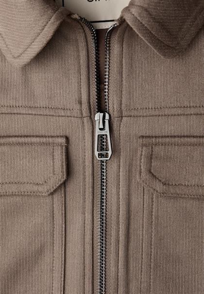 Kurze Veloursjacke light terra mocha