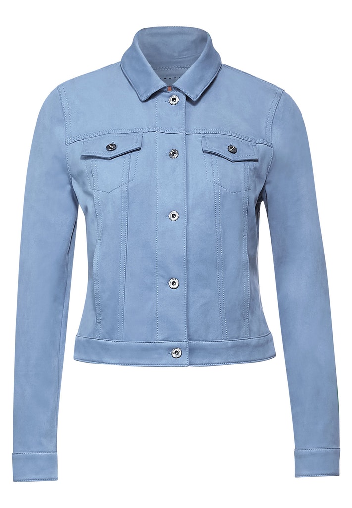 Street One Damen Jacke A211321 Smog Blue - größe
