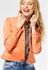Kurze Veloursjacke strong mandarine