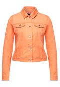 Kurze Veloursjacke strong mandarine