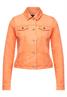 Kurze Veloursjacke strong mandarine