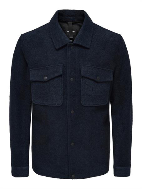 Kurze Wolljacke Dex dark navy