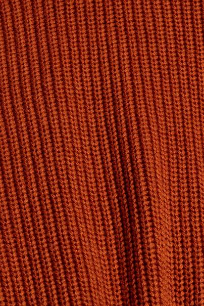 Kurzer Cardigan aus 100% Bio-Baumwolle rust orange 5