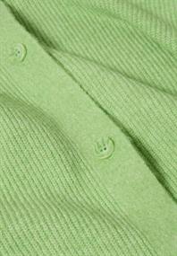 Kurzer Cardigan bamboo green melange