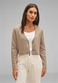 Kurzer Cardigan bleached sand melange