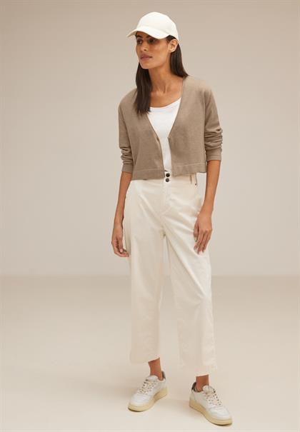 Kurzer Cardigan bleached sand melange