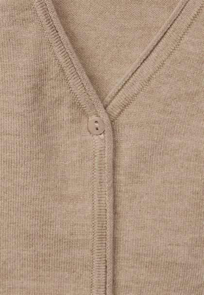 Kurzer Cardigan bleached sand melange