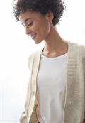 Kurzer Cardigan cream white melange