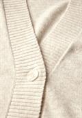 Kurzer Cardigan cream white melange