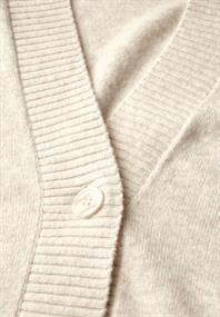 Kurzer Cardigan cream white melange