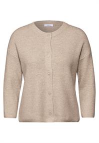Kurzer Cardigan desert beige melange