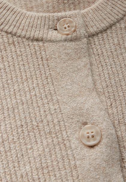 Kurzer Cardigan desert beige melange