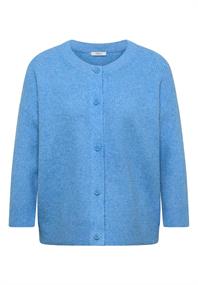 Kurzer Cardigan fountain blue melange