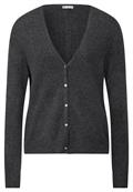 Kurzer Cardigan gravel grey mel.
