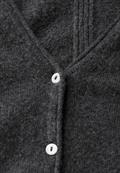 Kurzer Cardigan gravel grey mel.