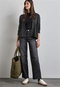 Kurzer Cardigan gravel grey mel.