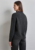 Kurzer Cardigan gravel grey mel.