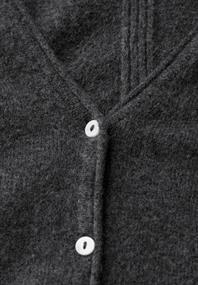 Kurzer Cardigan gravel grey mel.