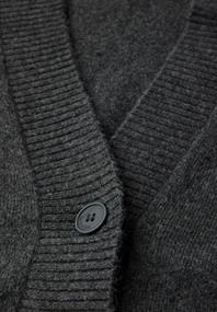 Kurzer Cardigan gravel grey mel.