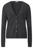 Kurzer Cardigan gravel grey mel.