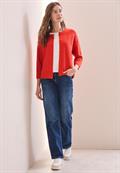 Kurzer Cardigan juicy orange melange